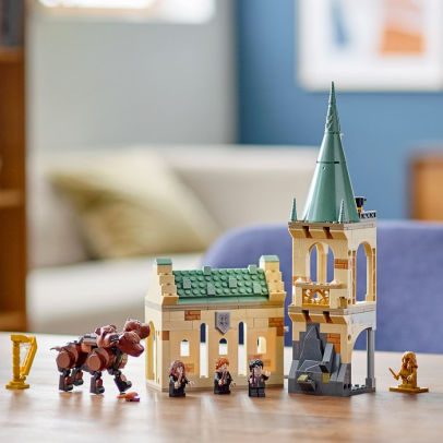 lego harry potter hogwarts fluffy encounter