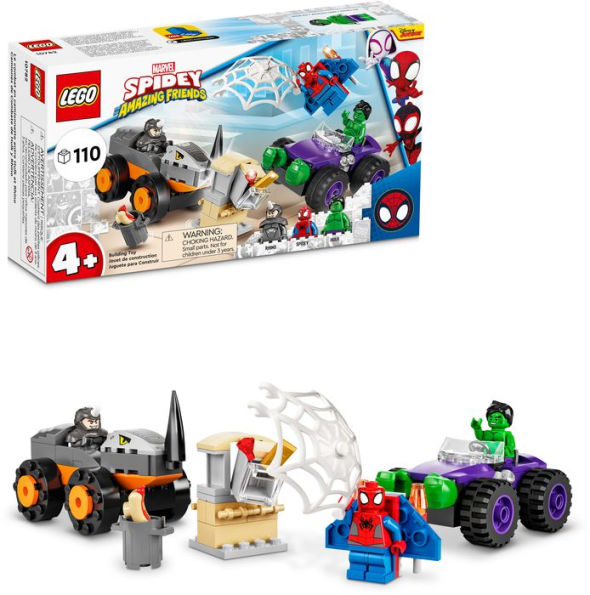 LEGO Marvel Hulk vs. Rhino Truck Showdown 10782