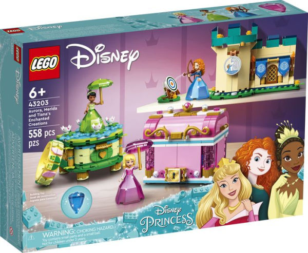 LEGO Disney Princess Aurora, Merida and Tianas Enchanted Creations 43203