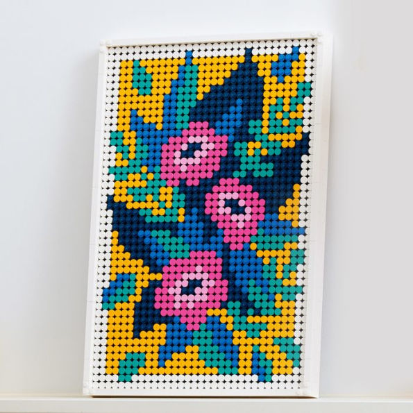 LEGO ART Floral Art 31207, 3in1 Flowers Wall Decoration Set, Arts and  Crafts for Adults, Creative Activity, DIY Botanical Home Decor, Gift Idea 