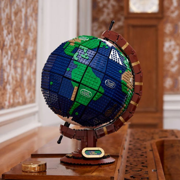 Lego ideas - globe terrestre - 21322 - neuf et dédicacé