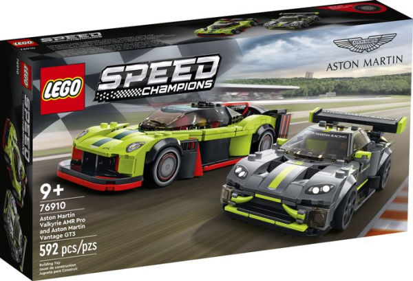 LEGO Speed Champions Aston Martin Valkyrie AMR Pro and Aston Martin Vantage GT3 76910