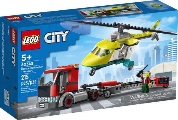 LEGO City Great Vehicles Rescue Helicopter Transport 60343