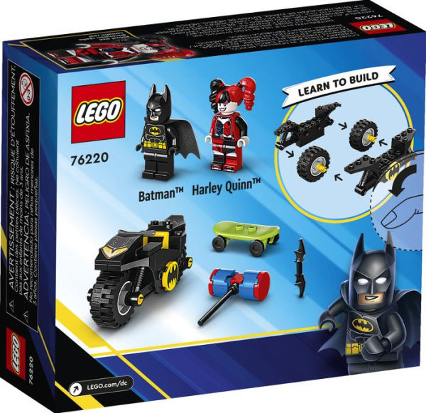  LEGO DC Batman Versus Harley Quinn 76220, Superhero Action  Figure Set with Skateboard and Motorcycle Toy for Kids, Boys and Girls Aged  4 Plus : Toys & Games