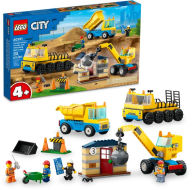 Title: LEGO City Great Vehicles Construction Trucks and Wrecking Ball Crane 60391