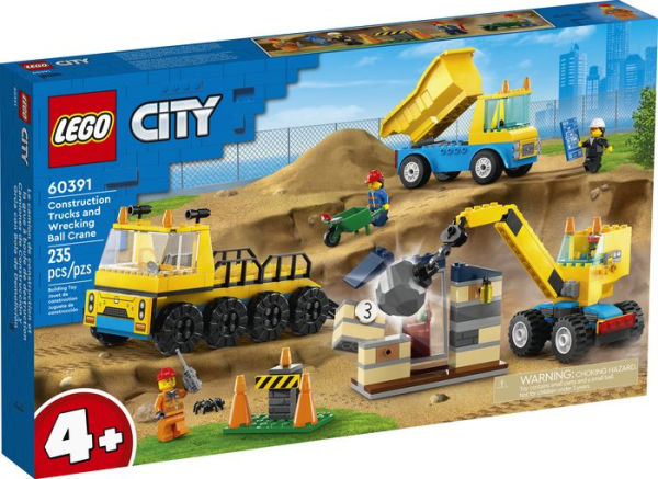 LEGO City Great Vehicles Construction Trucks and Wrecking Ball Crane 60391