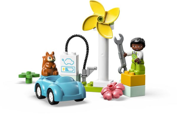 LEGO DUPLO Town Wind Turbine and Electric Car 10985