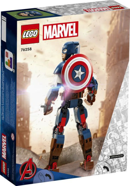 LEGO Marvel Super Heroes Captain America Construction Figure 76258