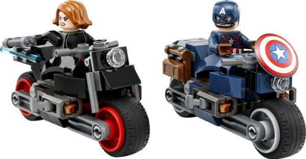 Lego Marvel Black Widow & Captain America Motorcycles Playset 76260 : Target