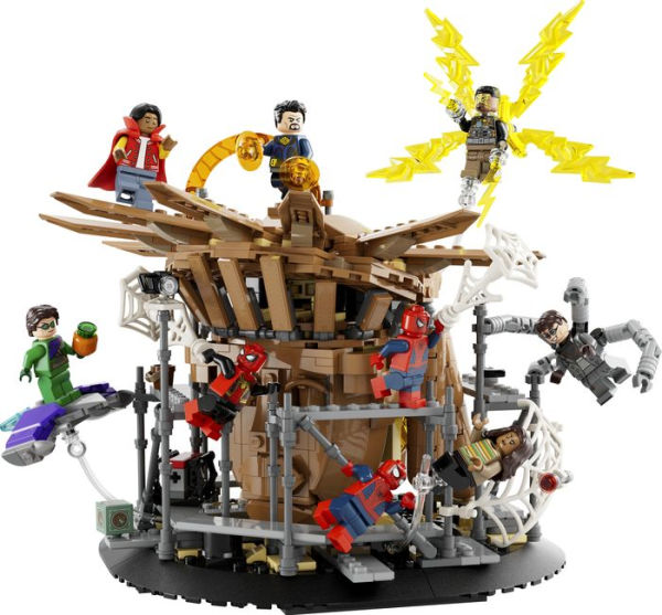 Lego Spiderman Walking Stock Photo - Download Image Now - Lego