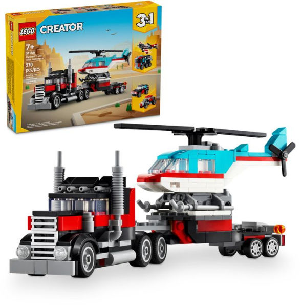 LEGO Creator Flatbed Truck with Helicopter 31146