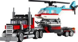 Alternative view 2 of LEGO Creator Flatbed Truck with Helicopter 31146