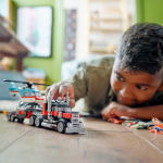 Alternative view 4 of LEGO Creator Flatbed Truck with Helicopter 31146