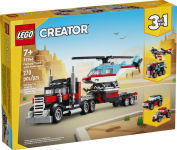 Alternative view 6 of LEGO Creator Flatbed Truck with Helicopter 31146