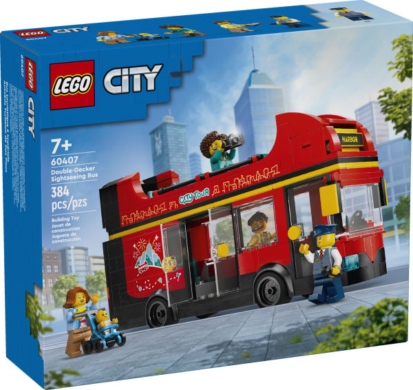 LEGO City Great Vehicles Red Double-Decker Sightseeing Bus 60407
