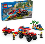 Title: LEGO City Fire 4x4 Truck with Rescue Boat 60412
