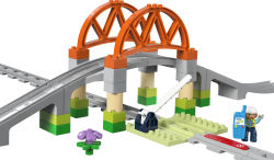 Alternative view 2 of LEGO DUPLO Train Bridge and Tracks Expansion Set 10426