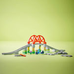 Alternative view 5 of LEGO DUPLO Train Bridge and Tracks Expansion Set 10426