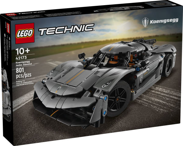 LEGO Technic Koenigsegg Jesko Absolut Gray Hypercar 42173