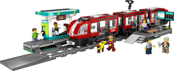 LEGO City Trains Downtown Streetcar and Station 60423