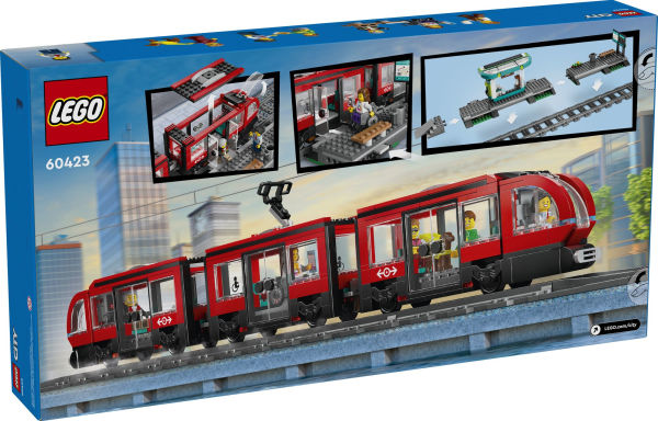 LEGO City Trains Downtown Streetcar and Station 60423