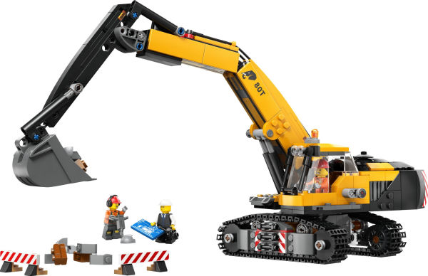 LEGO City Big Vehicles Yellow Construction Excavator 60420