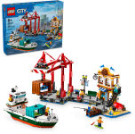 Alternative view 1 of LEGO My City Seaside Harbor with Cargo Ship 60422