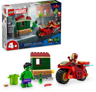 Title: LEGO Super Heroes Marvel Iron Man with Bike and The Hulk 76287