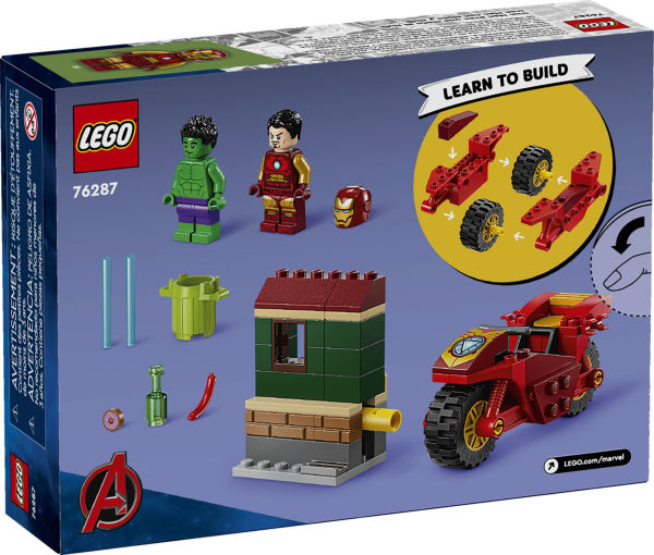 LEGO Super Heroes Marvel Iron Man with Bike and The Hulk 76287