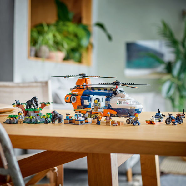 LEGO City Exploration Jungle Explorer Helicopter at Base Camp 60437