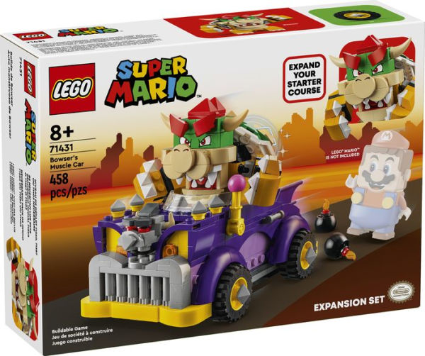 Lego Super Mario Bowser's Muscle Car Expansion Set 71431 : Target