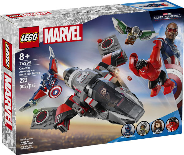 T✨️ LEGO Super Heroes Marvel Captain America vs. Red Hulk Battle