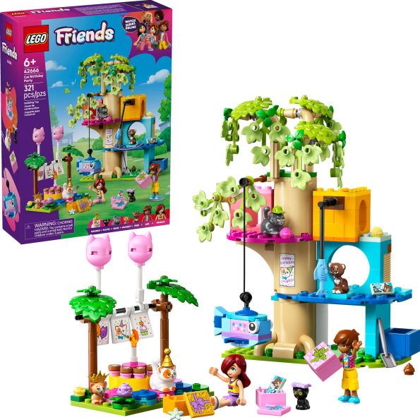 LEGO Friends Cat Birthday Party & Tree House 42666