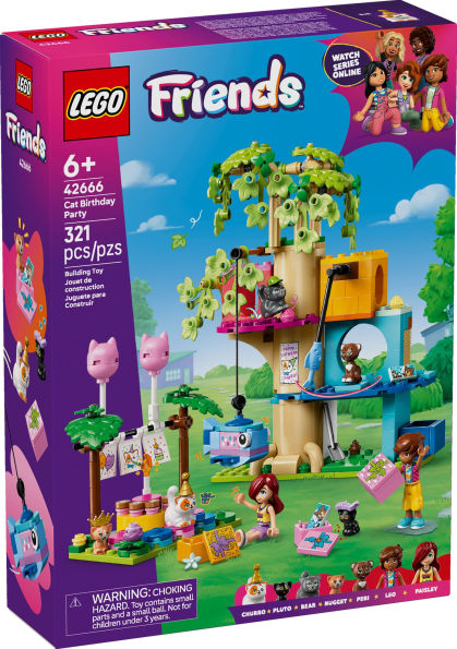LEGO Friends Cat Birthday Party & Tree House 42666