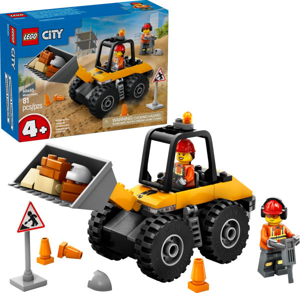 LEGO City Great Vehicles Yellow Construction Wheel Loader 60450