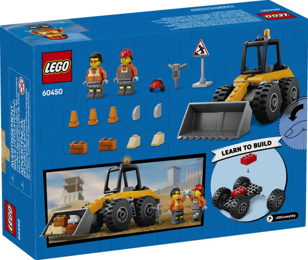 LEGO City Great Vehicles Yellow Construction Wheel Loader 60450