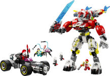 LEGO DREAMZzz Cooper's Tiger Mech & Zero's Hot Rod Car 71497