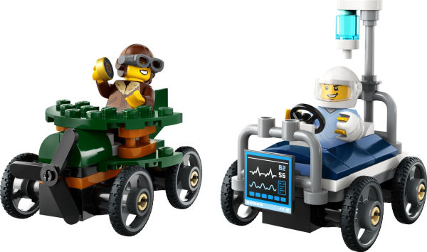 LEGO City Great Vehicles Airplane vs. Hospital Bed Race Car Pack 60459