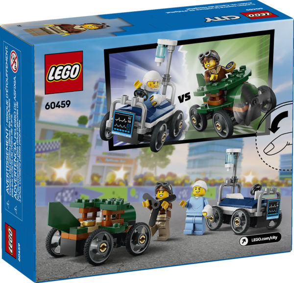 LEGO City Great Vehicles Airplane vs. Hospital Bed Race Car Pack 60459