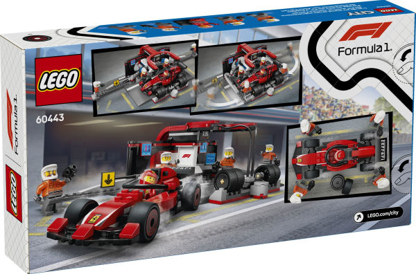 LEGO City Formula 1 F1® Pit Stop & Pit Crew with Ferrari Car 60443
