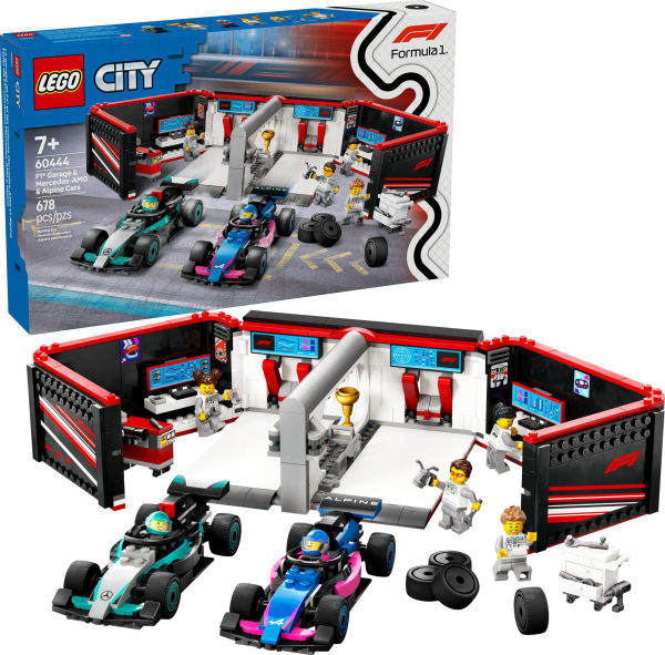 LEGO City Formula 1 F1® Garage & Mercedes-AMG & Alpine Cars 60444