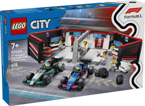 LEGO City Formula 1 F1® Garage & Mercedes-AMG & Alpine Cars 60444