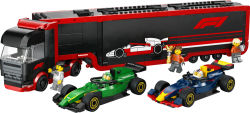Alternative view 2 of LEGO City Formula 1 F1® Truck with RB20 & AMR24 F1® Cars 60445