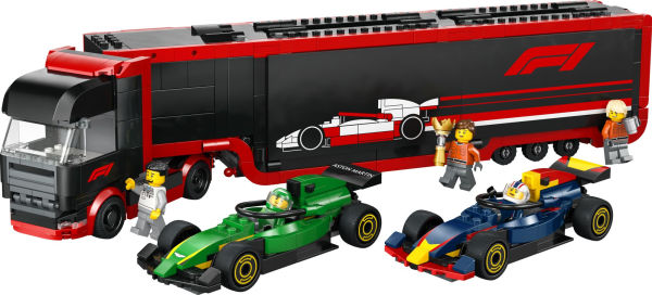 LEGO City Formula 1 F1® Truck with RB20 & AMR24 F1® Cars 60445