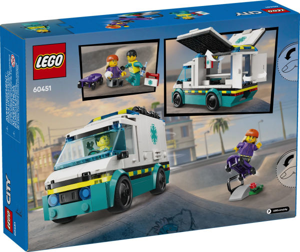 LEGO City Great Vehicles Emergency Ambulance 60451