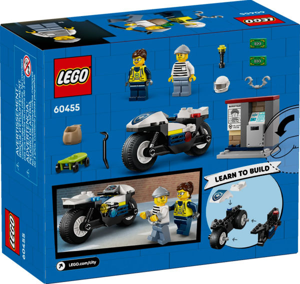 LEGO City Police Motorcycle Chase 60455