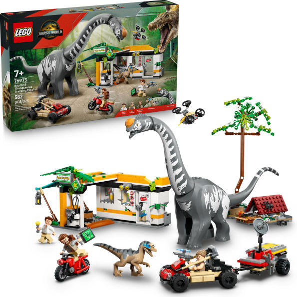 LEGO Jurassic World Raptor & Titanosaurus Tracking Mission 76973