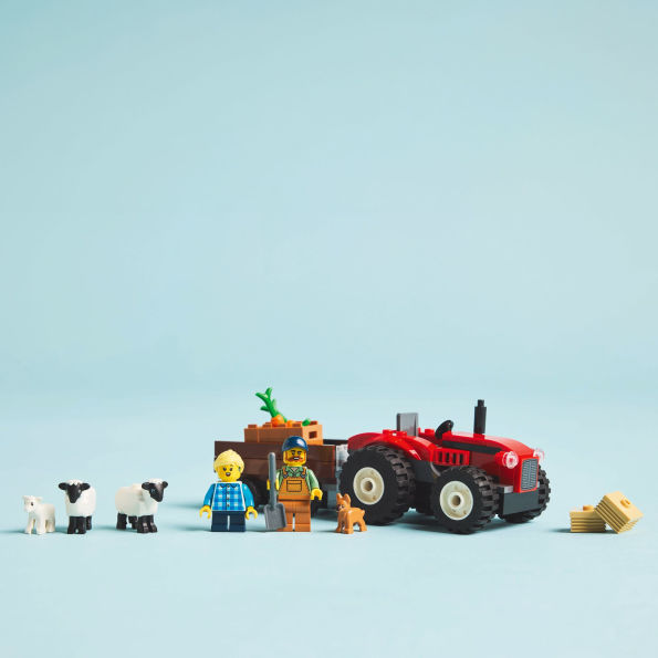 LEGO City Great Vehicles Red Farm Tractor with Trailer & Sheep 60461