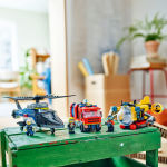 Alternative view 5 of LEGO City Great Vehicles Helicopter, Fire Truck & Submarine Remix 60462