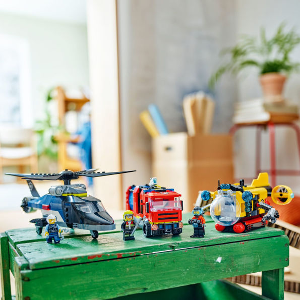 LEGO City Great Vehicles Helicopter, Fire Truck & Submarine Remix 60462